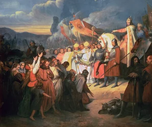 Karel Veliký (742-814) Přijetí podání Witikind v Paderbornu 785